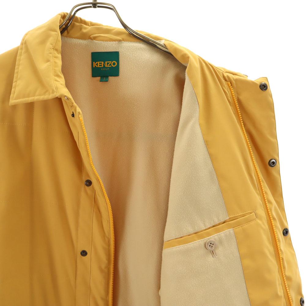 KENZO GOLF 90s Old quilting Batting jacket 3 yellow Men's Used