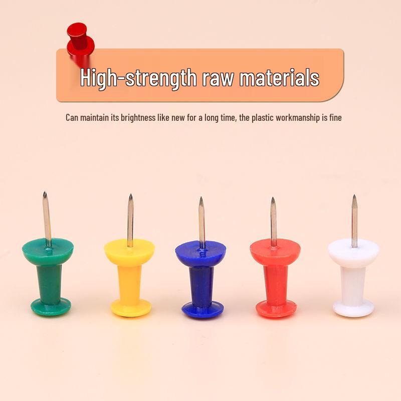 I-Pin Large Transparent Colored Pushpins for Art, Cork Boards, and Photo Walls