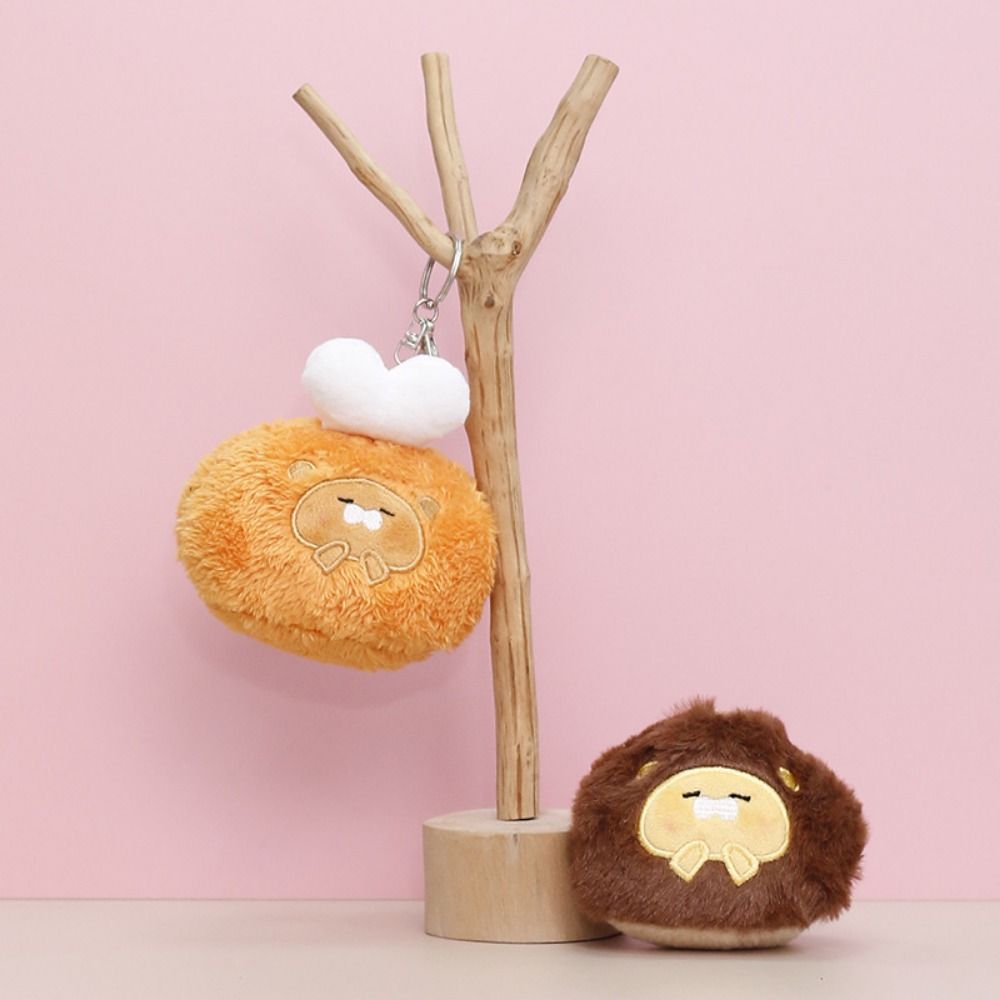

Cartoon Drumsticks Doll Pendant Chestnut Animal Bear Stuffed Toys Bag Hanging