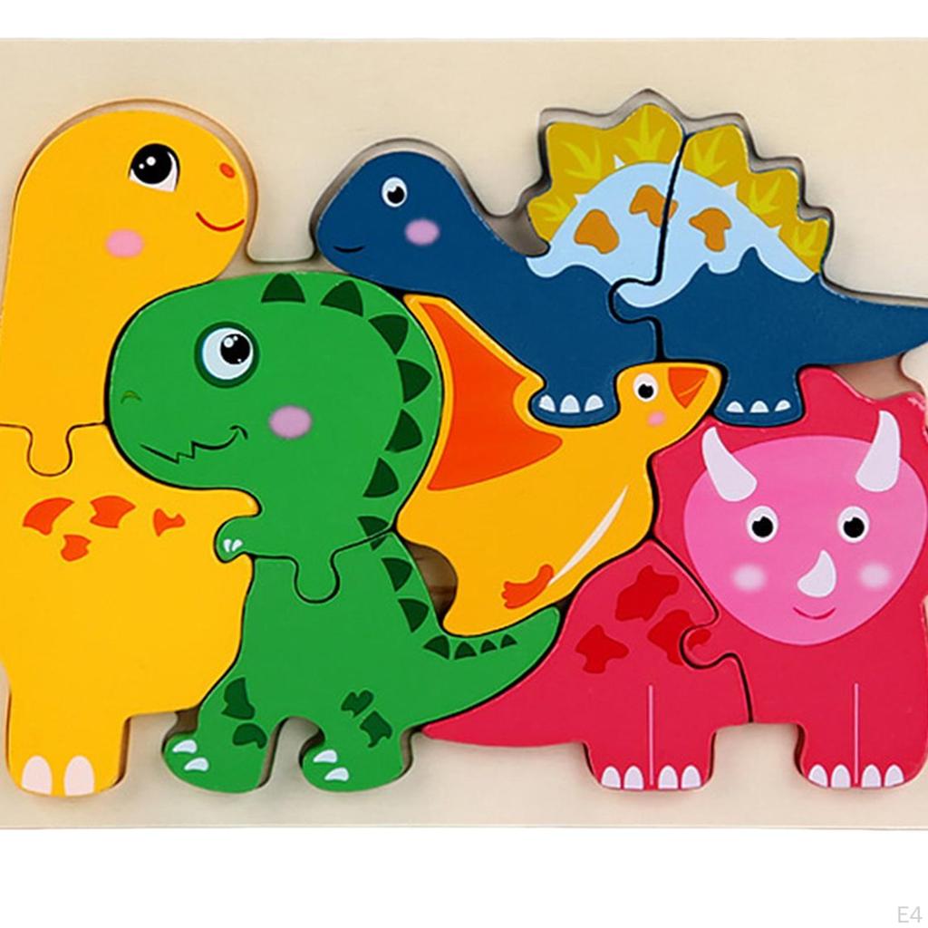 for Toddlers3 4 5 Years Old, Colorful Wood Peg Puzzles, Animal Shape Educational Toddler Learning