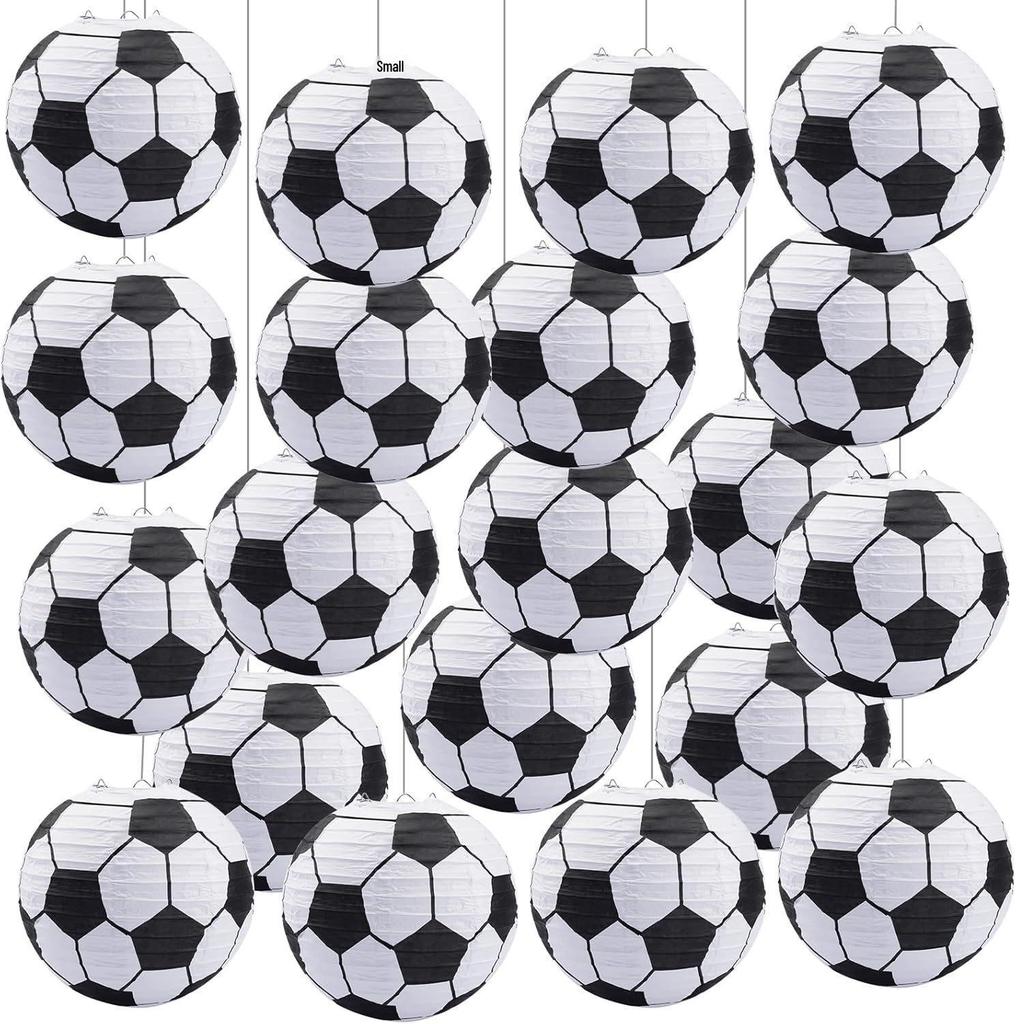 2026 World Cup Football Paper Lanterns: Party Decorations for Kids' Birthdays