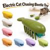 Funny Electric Cat Toy Interactive Jumping Bug Mechanical Moving Insect Entertainment for Kitten Cats Indoor Play Pet Supplies