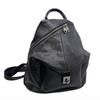 Lederrucksack Damen Schwarz First Layer Rindsleder Damenrucksack Trendy Fashion Vielseitige Weiche Leder Damentasche