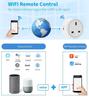UK Graffiti Smart Socket 16A: WiFi Remote Control, Metering, Timer, Alexa Voice Compatible
