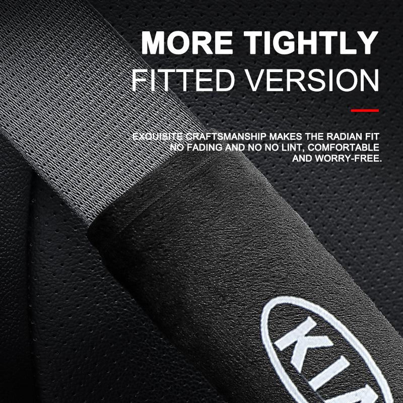 1/2Pcs Car Safety Belt Shoulder Cover Pad Plush Seat Belt Shoulder For KIA K5 K9 Sorento Ceed Sportage Carnival Stinger Forte Niro Cadenza