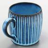 HAMATO Hasami Ware Rizaemon Kiln Blue Carved Mug 320ml