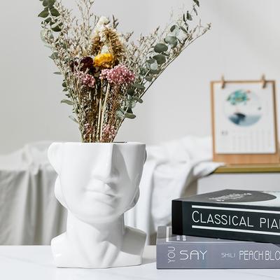 Kreative Statue Blumentopf Keramik Sukkulenten Topf Pflanzer Desktop Kunst Ornamente Blumentopf Home Decor Garten Dekoration