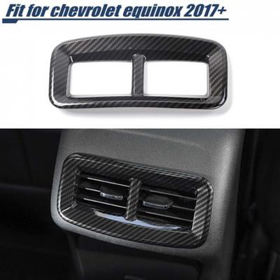 Kohlefaser Hintere AC Luftauslass Abdeckung Zierleiste Aufkleber Für Chevy Equinox 2017+