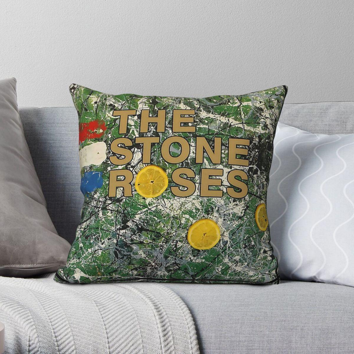 Lu Xika Chen Unisex The Stone Roses Album Square Pillowcase Polyester Linen Velvet Creative Zip Decorative Bed Cushion Case 45X45