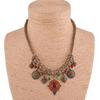 Gypsy Ethnic Tribal Turkish Boho Chain Bid Necklace Tassel Pendant Fringe