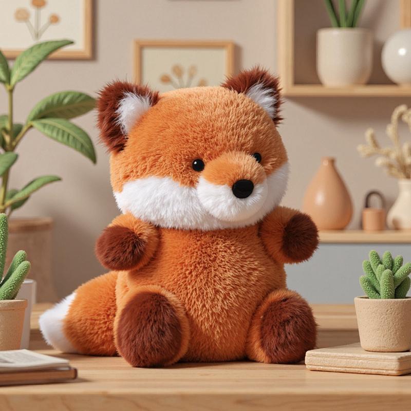 Soft Lovely Fox Plush Toy Stuffed Animal Pillow for Kids Baby Girls Boys Sleep Accompany Anime Gift for Back to School Birthday