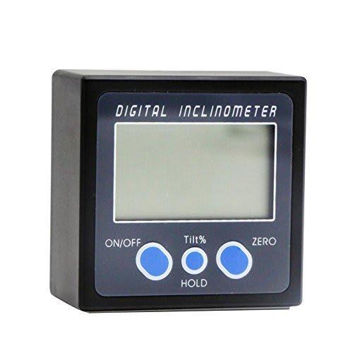 zmart Digital Inclinometer, Digital Angle Sensor, Angle/Gradient Level Meter with Beveled Magnetic Base