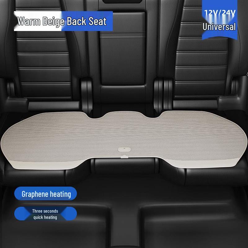 Graphene Electric Heated Seat Cushion, 12V Universal Winter Car Pad, Plush Single Mat, Comfortable Heating.