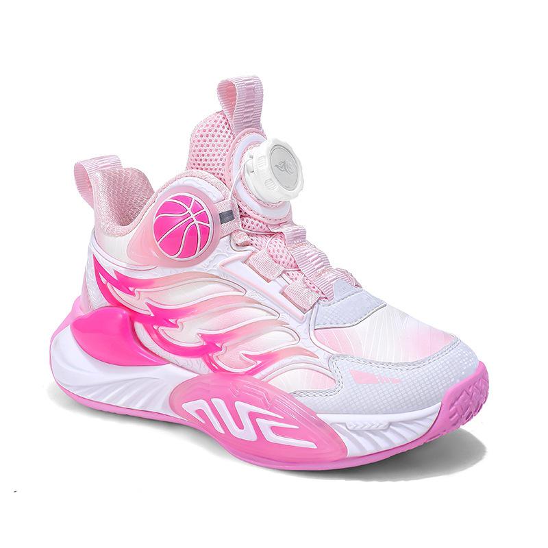 Girls' Shock-Absorbing Sports Shoes - Autumn/Winter Style - Basketball & Running Shoes for Medium to Large Children