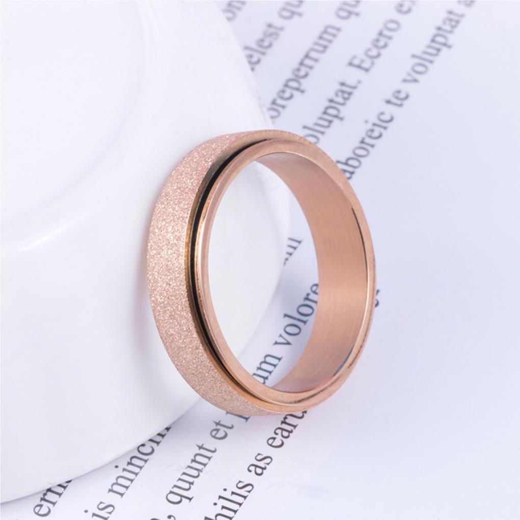 Stahl Spannungsabbau Ring Stilvoller Ersatz Unisex Matt Sensorisches Rotierendes Spielzeug Schmuck Geburtstagsgeschenk