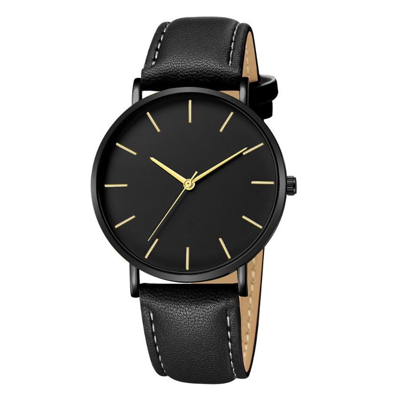 Simple trend fashion thin mesh belt watch men's personality simple scale quartz men's watch