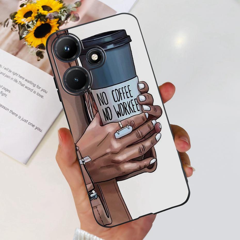 Cute Phone Case For Infinix Hot 30i Hot30 30 Play NFC 2023 Soft Silicone TPU Back Cover For Infinix Hot30i Hot 30 30Play