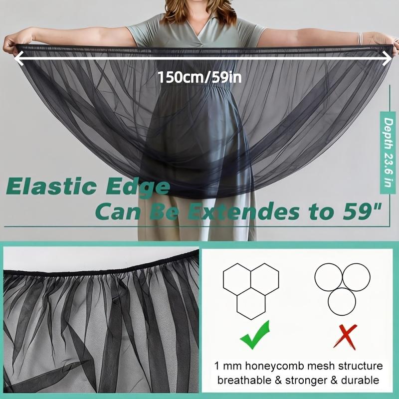 

Universal Baby Stroller Mosquito Net, 150cm Full Cover Mesh Insect Shield for Pushchair & Pram 150cm strength length