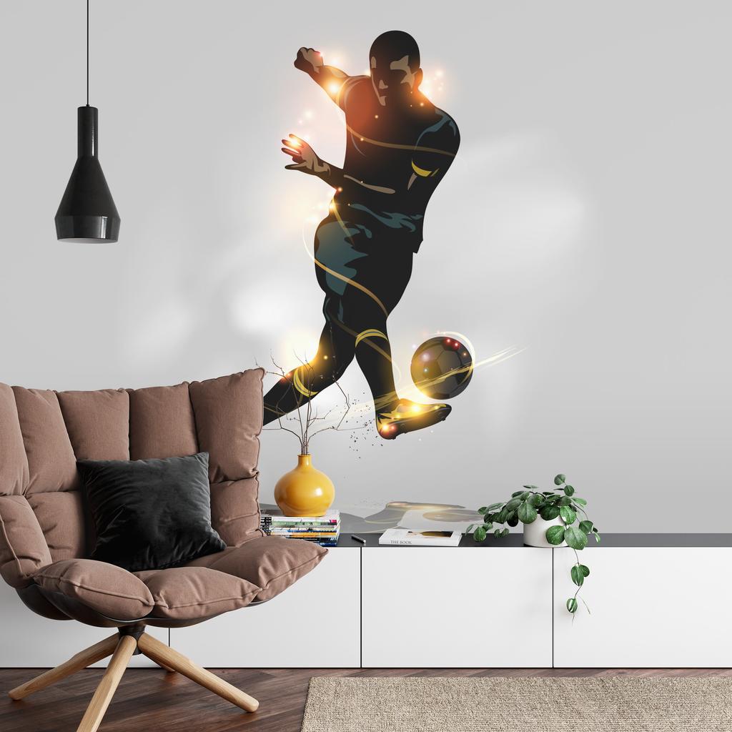 Photomural Soccer Player Scoring A Goal Self-Adhesive Mural 360x240