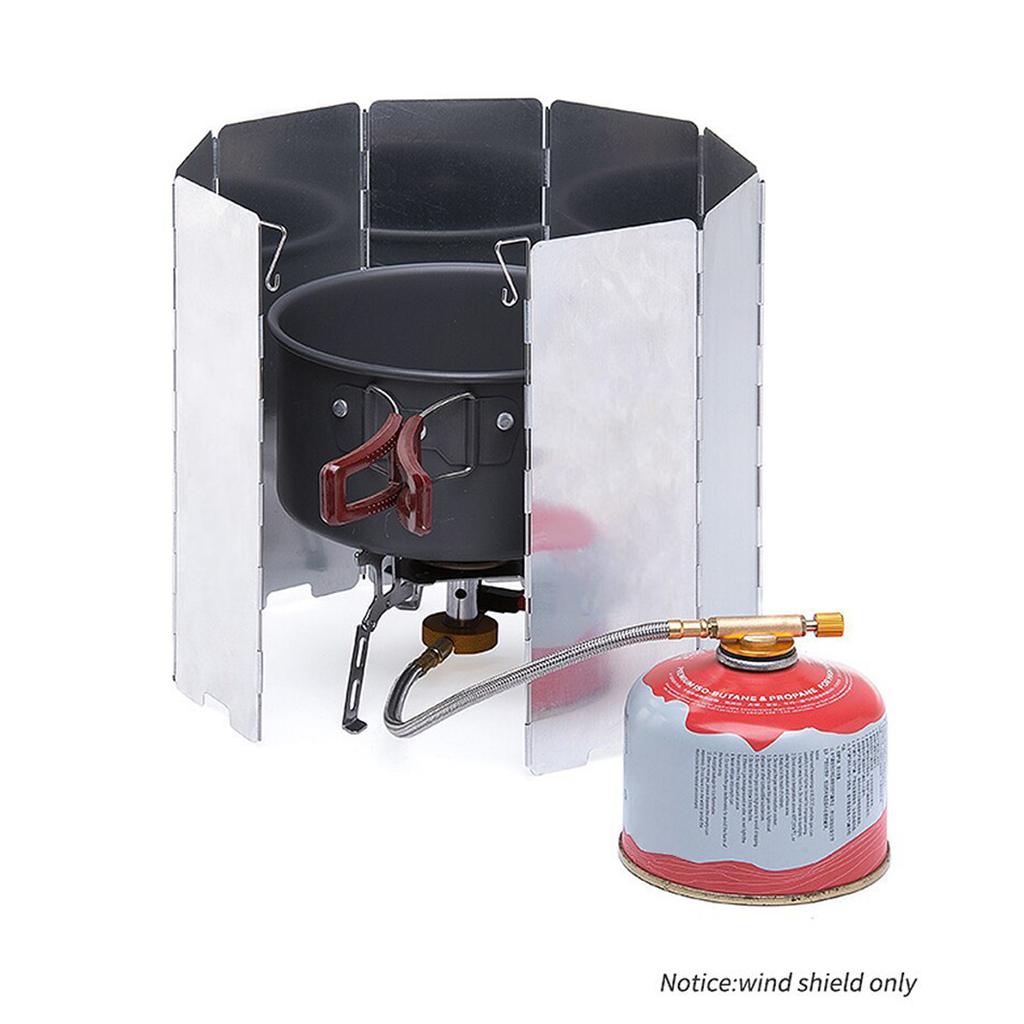 Plate Camp Stove Windshield Foldable Alcohols Stove Windscreen Aluminum Alloy Burners Alcohols Stove Wind-proof Rack