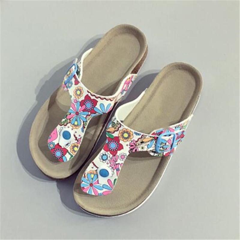 Versatile And Timeless 7 Colors Women Summer Beach Shoes Flat Non-slip Sandals