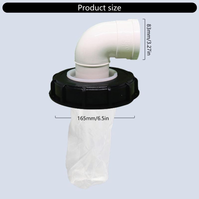 165mm IBC Nylon Mesh Lid Filter with Fine Mesh Designs For Water Storage Various Industries Tanks Filtration Mesh