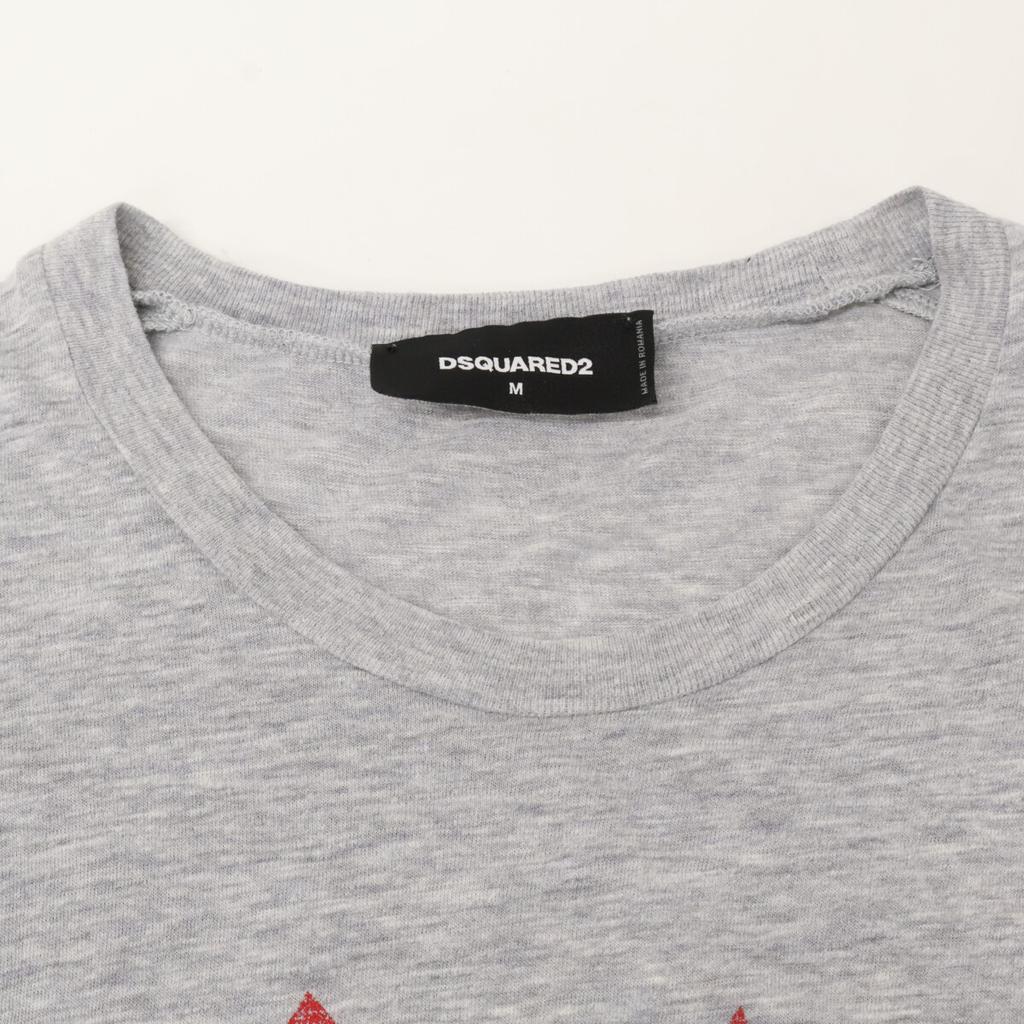 Dsquared2 S74GD0819 Gray LEEF T-shirt Tops M grayUsed