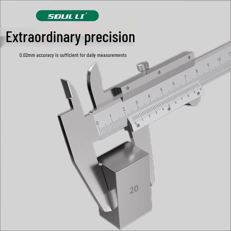 Shouli High Precision Vernier Caliper - Industrial & Household Micrometer Tool