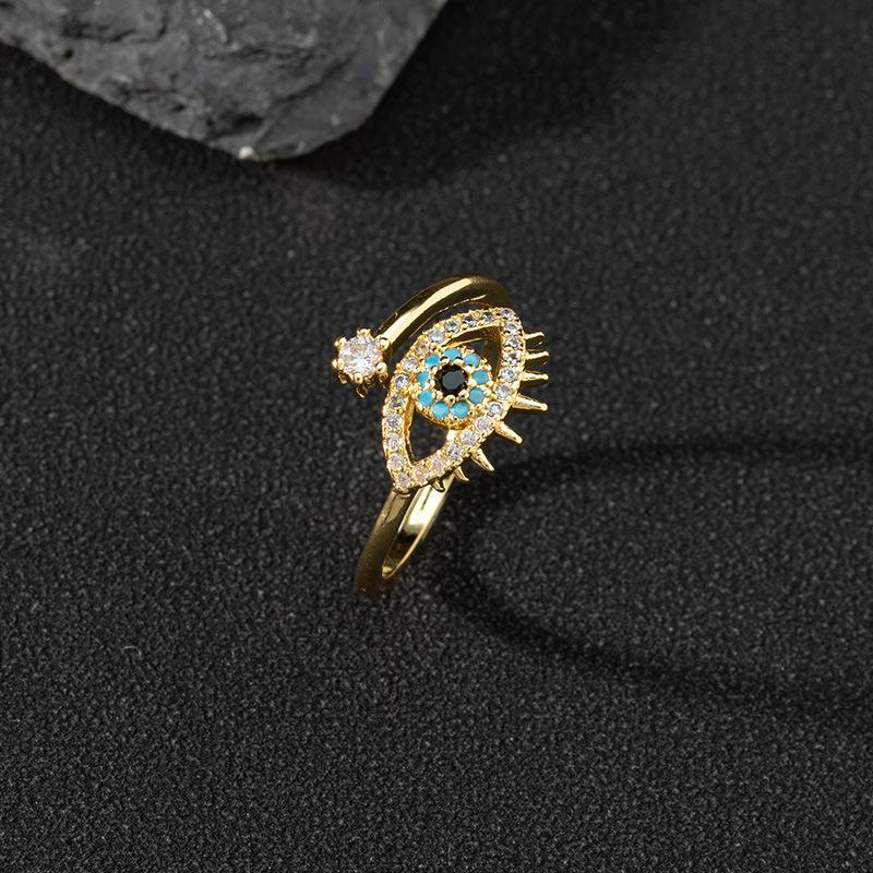 Teufelsauge Öffnungsringe Retro Fingerring Damen Party Schmuck Zubehör Geschenke