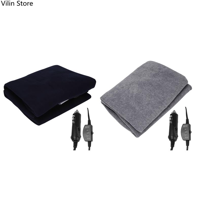 

Electric Car Blanket Heated 12Volt Travel Throw For Car RV Great For Cold Weather Tailgating Camping червоний