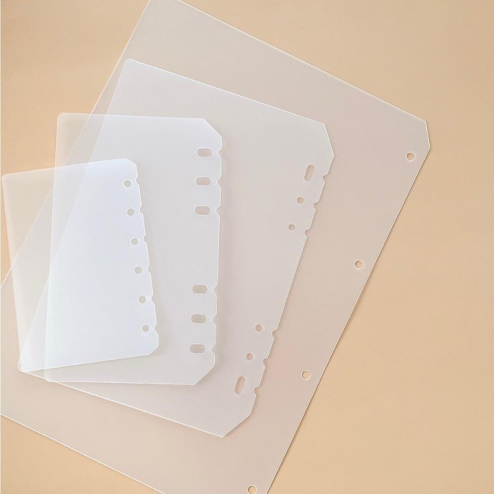 2pcs DIY Spiral Binder Divider Page Separator PP Refill Spiral Page Binder Indexing Cards  Student