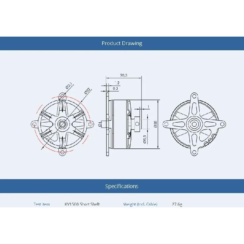 T-Motor New Short Shaft AS2306 KV1500 KV1900 KV2300 2-3S Brushless Motor for F3P 3D 4D Indoor Planes