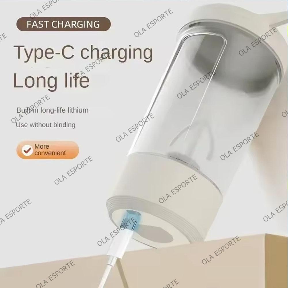 Portable Electric Blender USB Rechargeable Shaker Cup High Powerful Sport Mixing Cup For Milkshake Coffee Outdoor Fitness