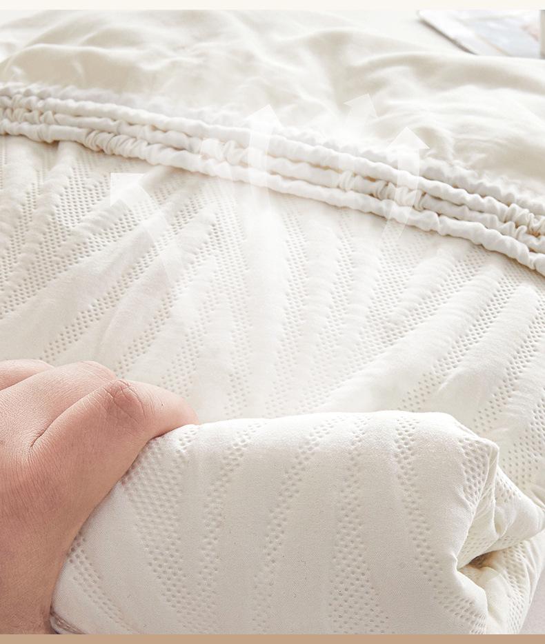 A-Grade Quilted Waterproof Mattress Protector - Soybean Fiber, Fitted for Mother and Baby.