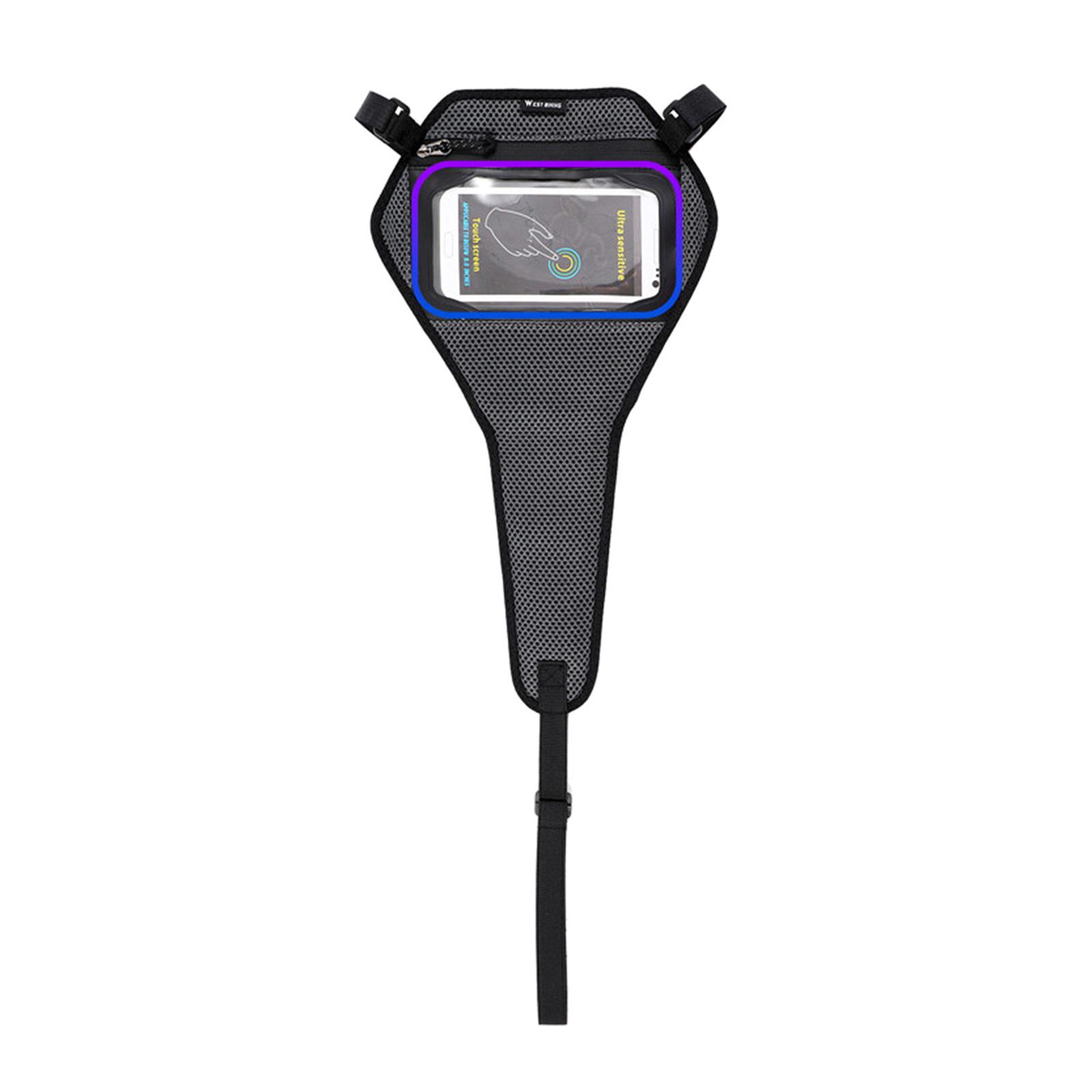 

Защитная рама велосипеда, улавливатель пота для езды на велосипеде в помещении, защита от пота для велосипеда, сетка от пота для велосипедных тренировок с чехлом для телефона