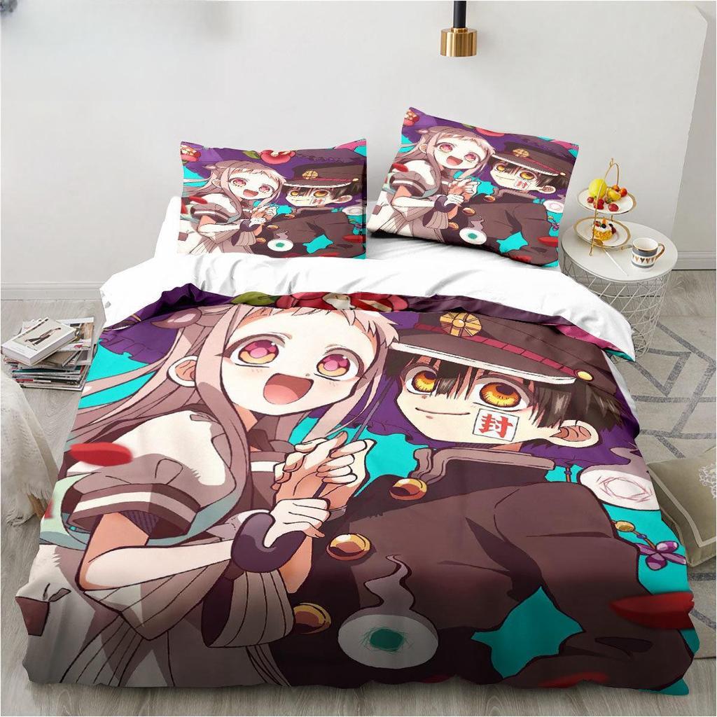 Toilet-Bound Hanako-kun 3D Printed 2/3pcs Bedding Set Duvet Covers Pillowcases Comforter Bedding Set Bedclothes Bed Linen