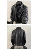 Men's Trendy American Retro PU Leather Lapel Jacket for Spring & Fall