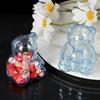 12PCS Large Gummy Bear Container Reusable Candy Storage Container Plastic Candy Boxes Clear Giant Gummy Bear Storage Jar