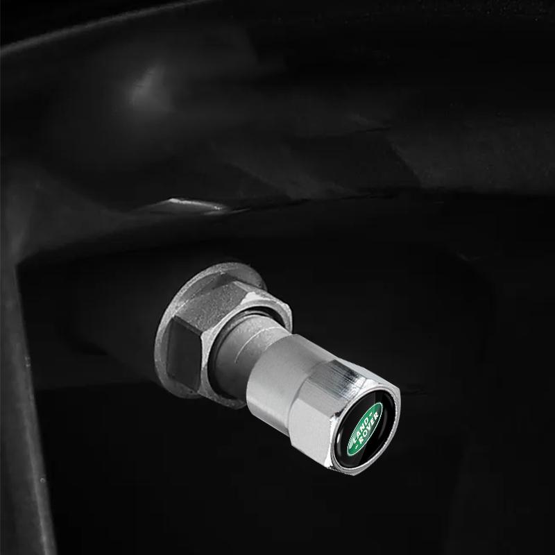 4 Stück Auto Rad Reifen Ventilkappen Reifenventilkappen Luftstaub Wasserdicht für Land Rover Discovery Range Rover Evpque Defender Auto Brille Rover L322 L405