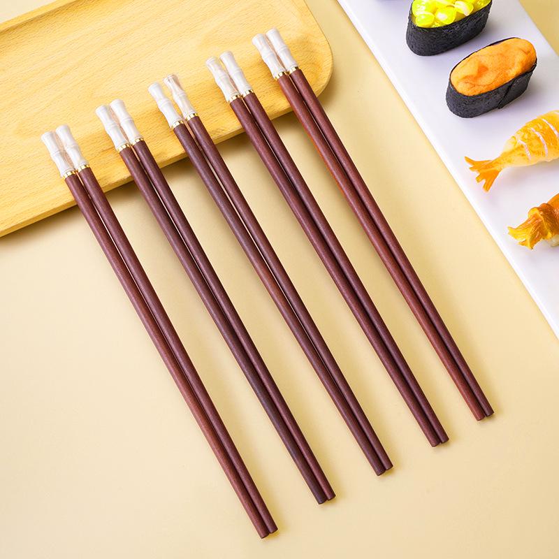Luxury Imitation Jade & Chicken Wing Wood Chopsticks Set: Antibacterial, Mold-Resistant, Lacquer-Free, and Wax-Free In a Premium Gift Box.