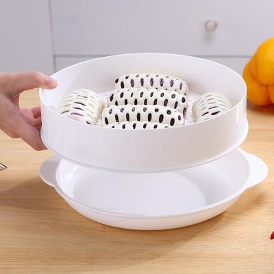 YOMDID Microwave Oven Special Steamer PP Steamed Buns Cooking Steamer With Lid Durable Steaming Utensils Kitchen Tool 1/2 Layer
