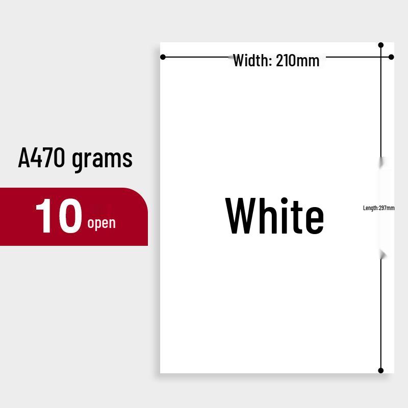 Thickened White Printing Paper for Photocopying, Drafting, and Drawing