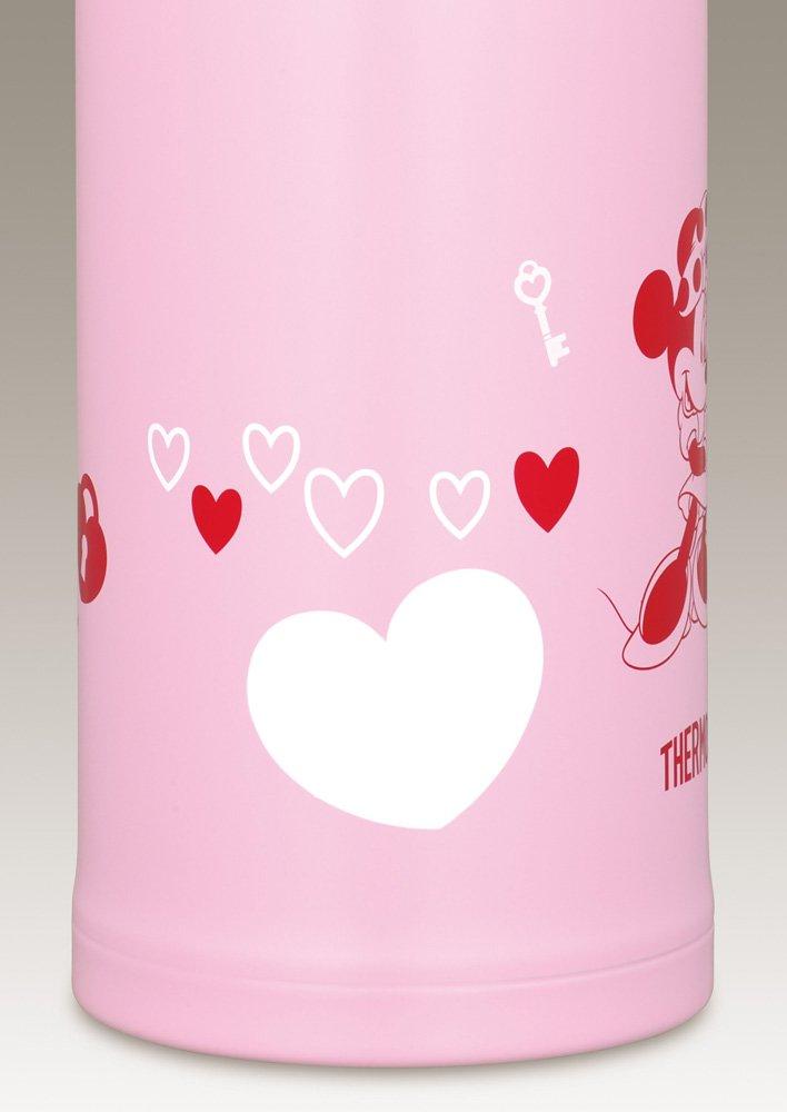 THERMOS Vacuum Insulated Disney Rose Red RR 2-Way Bottle, Minnie, 0.63L/0.6L, FFG-600WFDS
