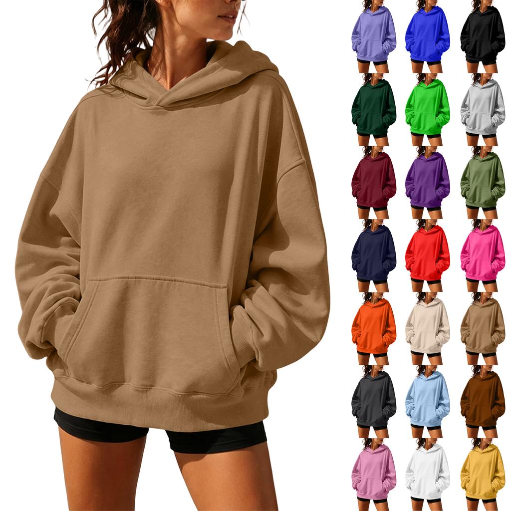 Women's Long Sleeve Neck Pullover Hoodie for Casual Daily Wear