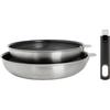 Poeles - COSY &amp; TRENDY - Elegance Set 2 - 24+28 cm - Noir - Aluminium recyclé - Tous feux