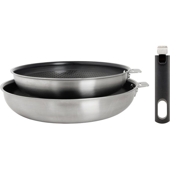 Poeles - COSY & TRENDY - Elegance Set 2 - 24+28 cm - Noir - Aluminium recyclé - Tous feux