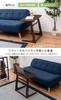 Hagihara Side Sofa Computer PC Desk Height for Working from Reduced 65cm Dark Brown Table, Table, Table, [4-Stage Adjustment] Studying, Home,