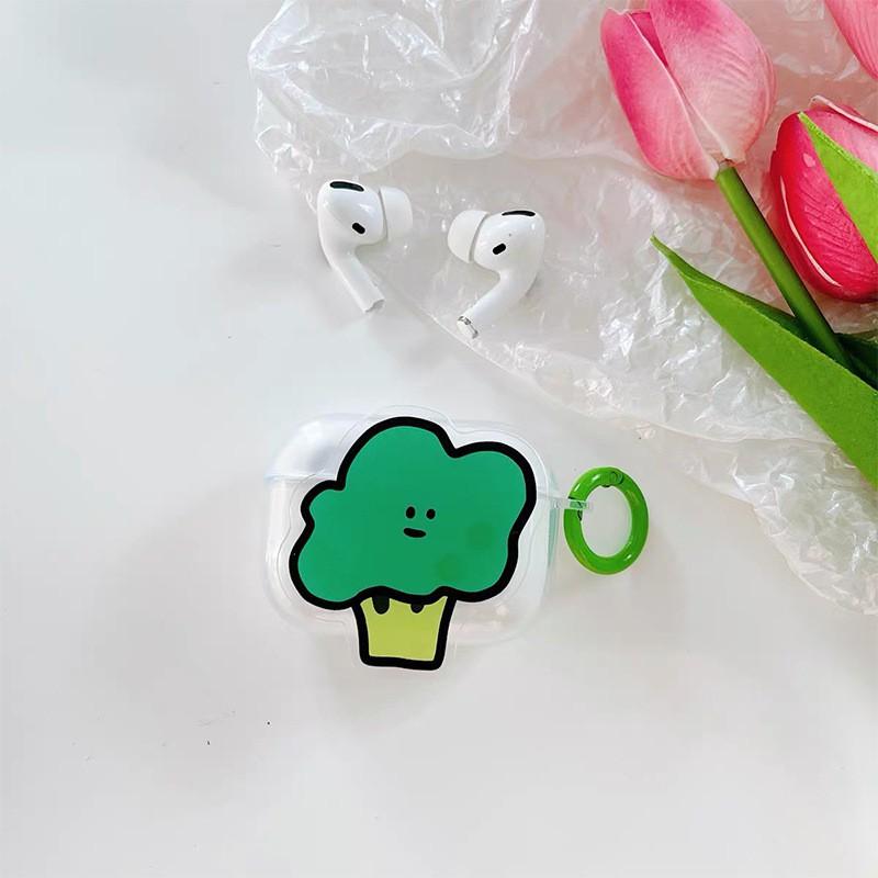 

Airpods1/2 Generation Transparent Bluetooth Earphone Case With Smiling Material Sales Pro3 Buckle Cute Style AirPods Pro 2 Generation