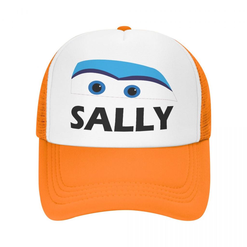 Ligtning Sally Eyes Mcqueen Foam Mesh Trucker Hat Vintage Summer Outdoor Mesh-back Baseball Cap Adjustbale