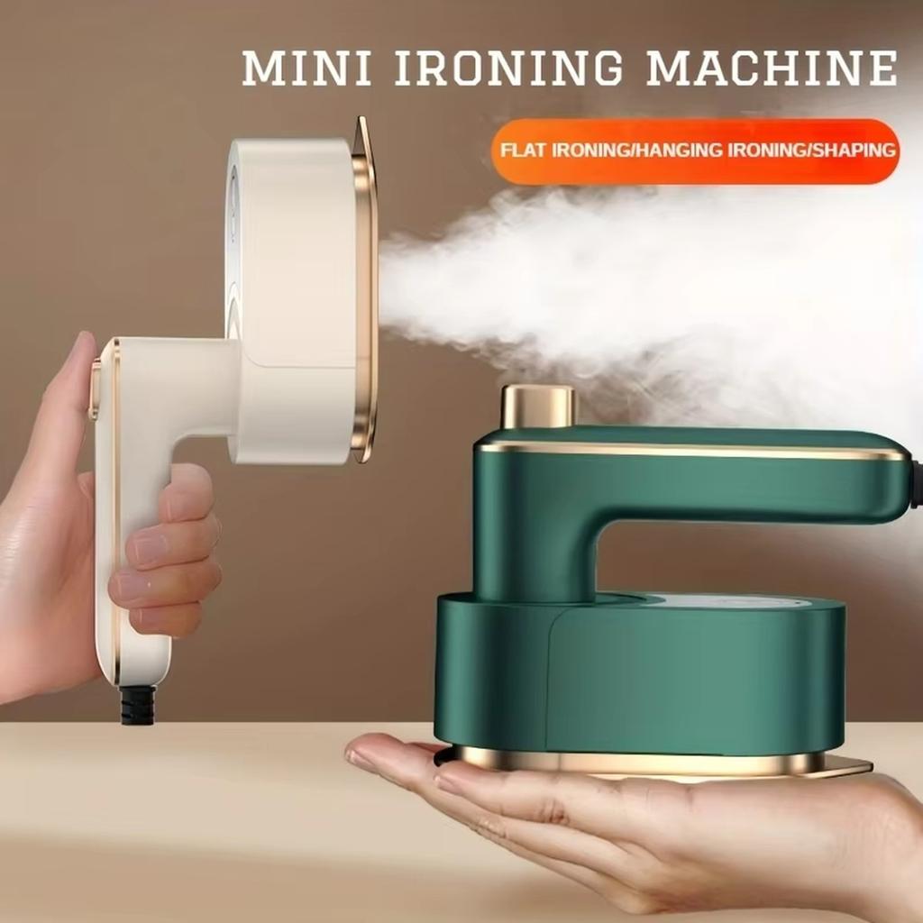 Handheld Garment Steamer Portable Fabric Steamer Small Home Use Electric Steam Iron with Base and Water Cup Suitable for Travel and Daily Use